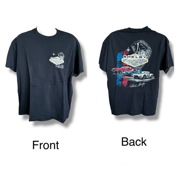 Official Shelby American Shirt Men's Unisex Black Graphic Las Vegas, Nevada XL - Picture 1 of 6
